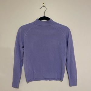 Vintage Lavender Sweater Half Zip Size PP (petite 0-2)